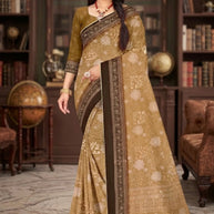 Contemporary Printed Saree without Blouse for Premium Wear | GLC-AMBIKA
