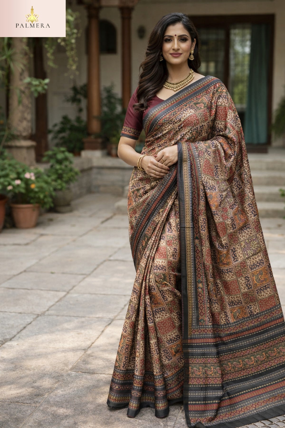 Palmera Saree Wholesaler and Palmera Saree Supplier | ALL-RESHAM JARI VOL-1