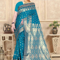 Premium Jacquard Silk Saree with Matching Blouse Piece for Ethnic Celebrations | TUL-VEERA SILK VOL-06