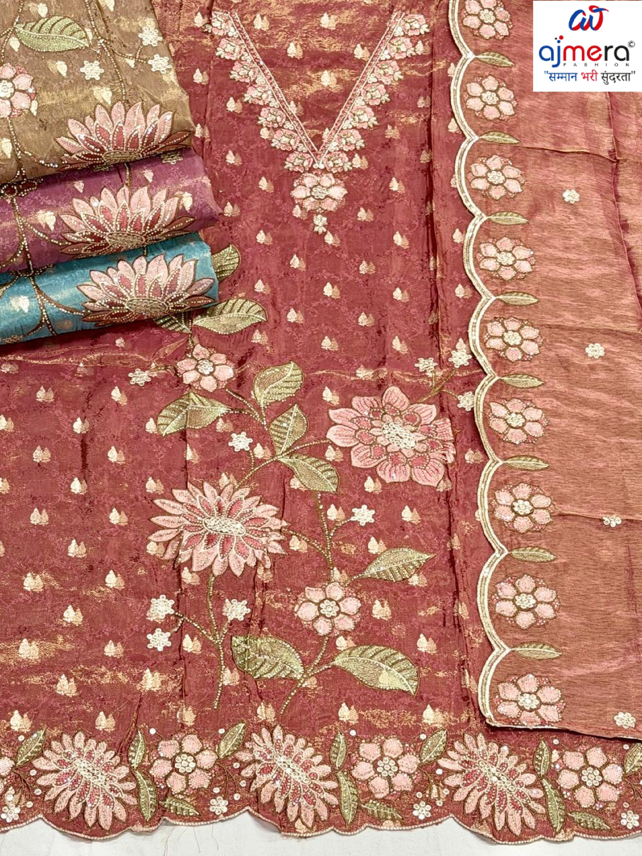 Premium Viscose Unstitched Suit Set | AAR-ZURI