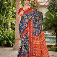 Designer Printed Saree with Blouse Piece for Special Occasions | VER-SHANTI-47833