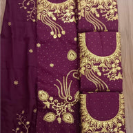 Premium Georgette Work Unstitched Suit Set | DAF-GEORGETTE WORK