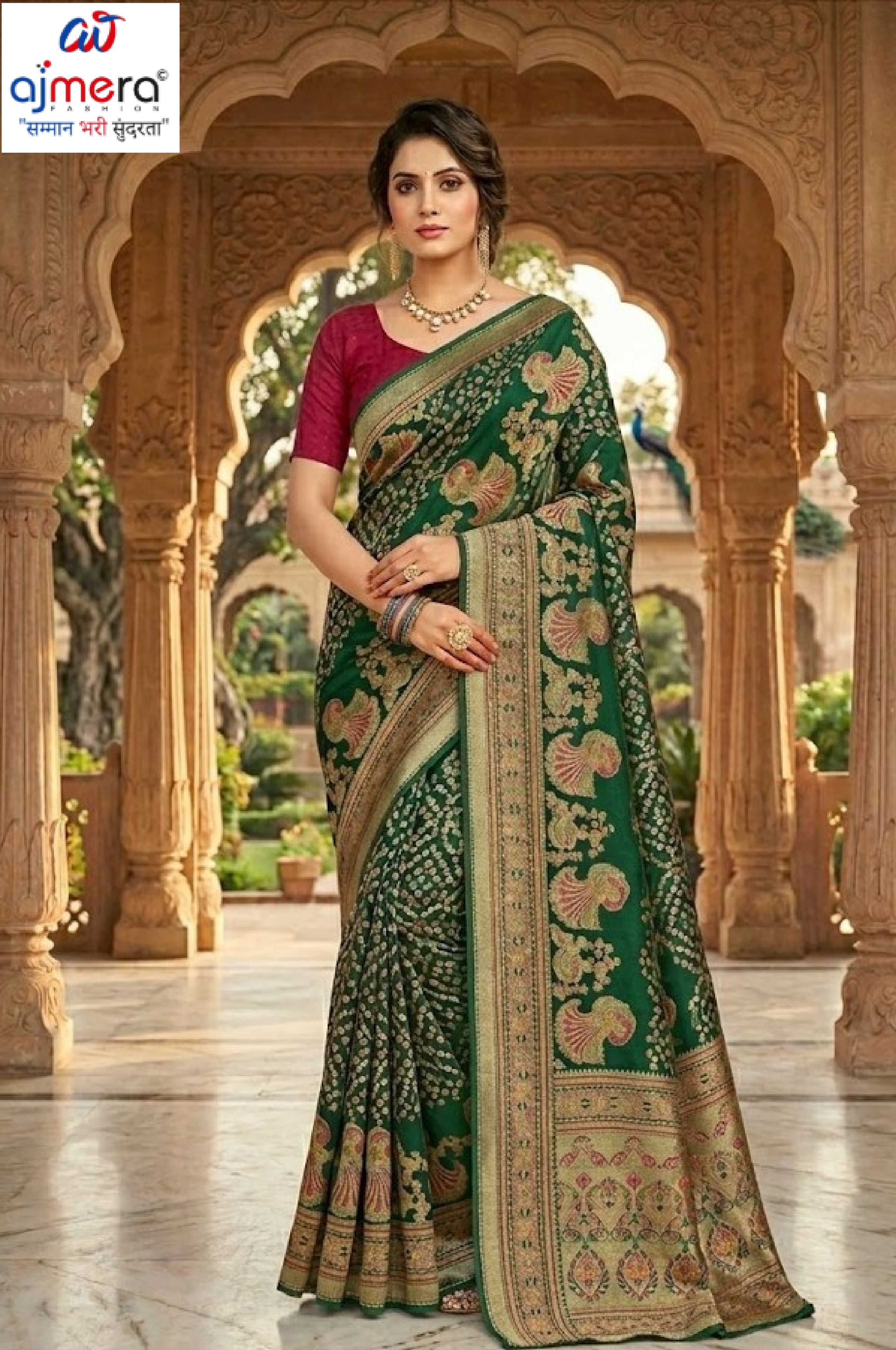 Classic Printed Saree with Blouse Piece for Timeless Traditional Style | VDT-ZOYA BRASSO-20