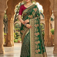 Classic Printed Saree with Blouse Piece for Timeless Traditional Style | VDT-ZOYA BRASSO-20