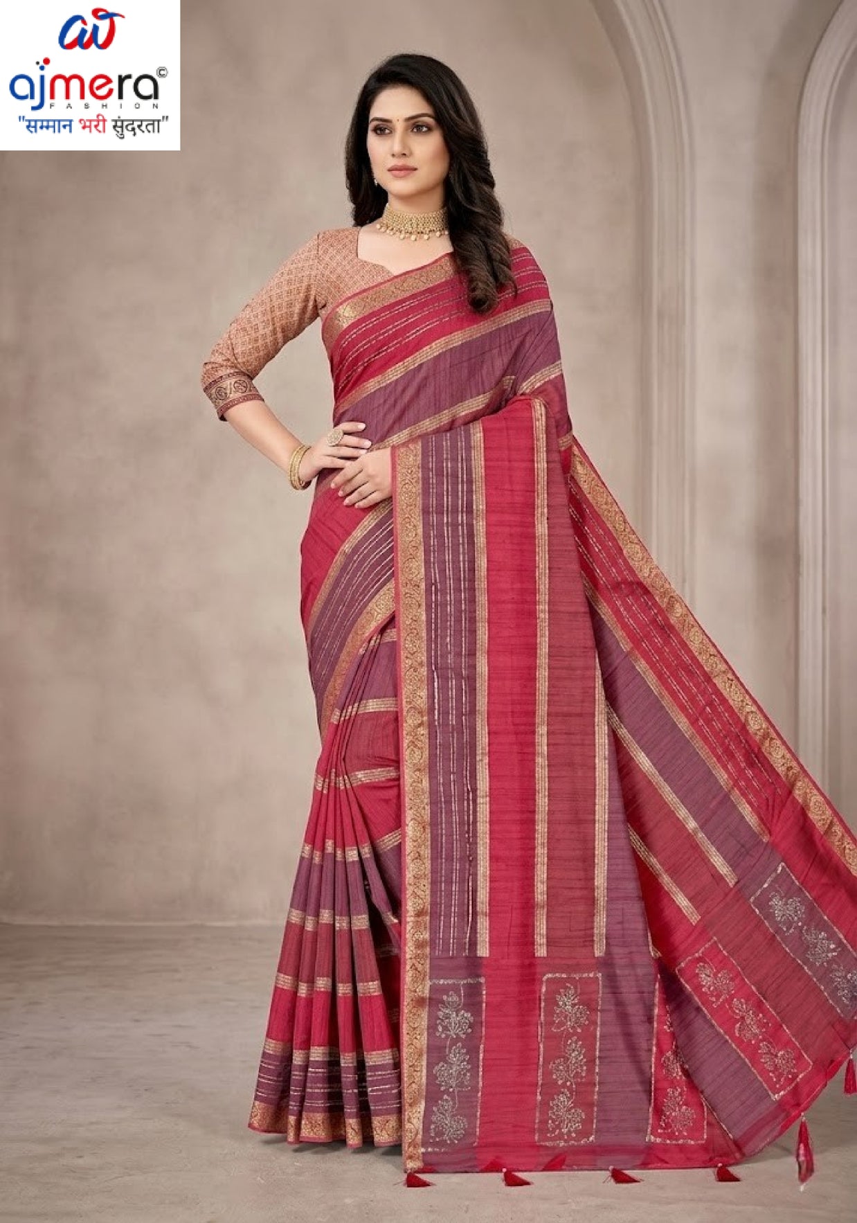 Exclusive Jacquard Silk Saree with Blouse Piece for Premium Cultural Wear | DNA-PENAL SILK