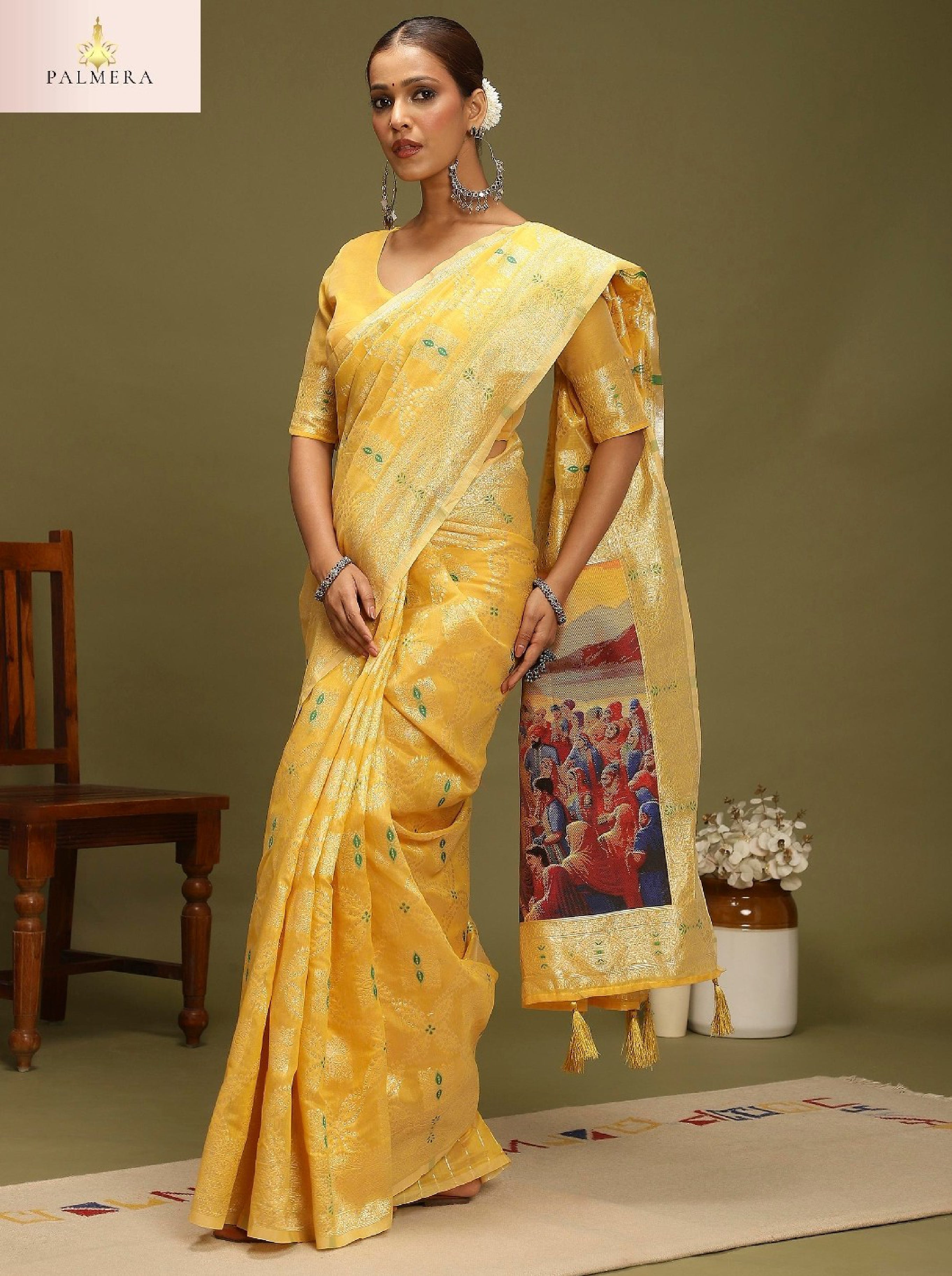 Palmera Saree Wholesaler and Palmera Saree Supplier | ALL-VANAYA-08