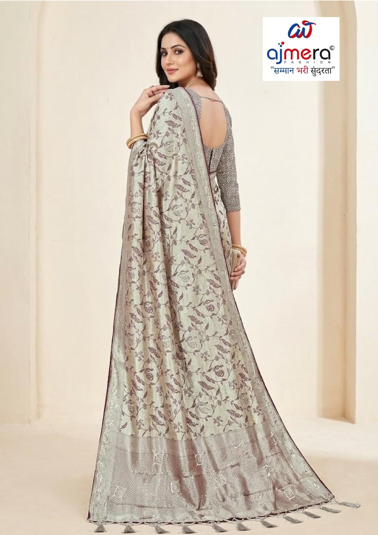 Graceful Jacquard Silk Saree with Blouse Piece for Timeless Ethnic Fashion | PLP-NEW EARTH