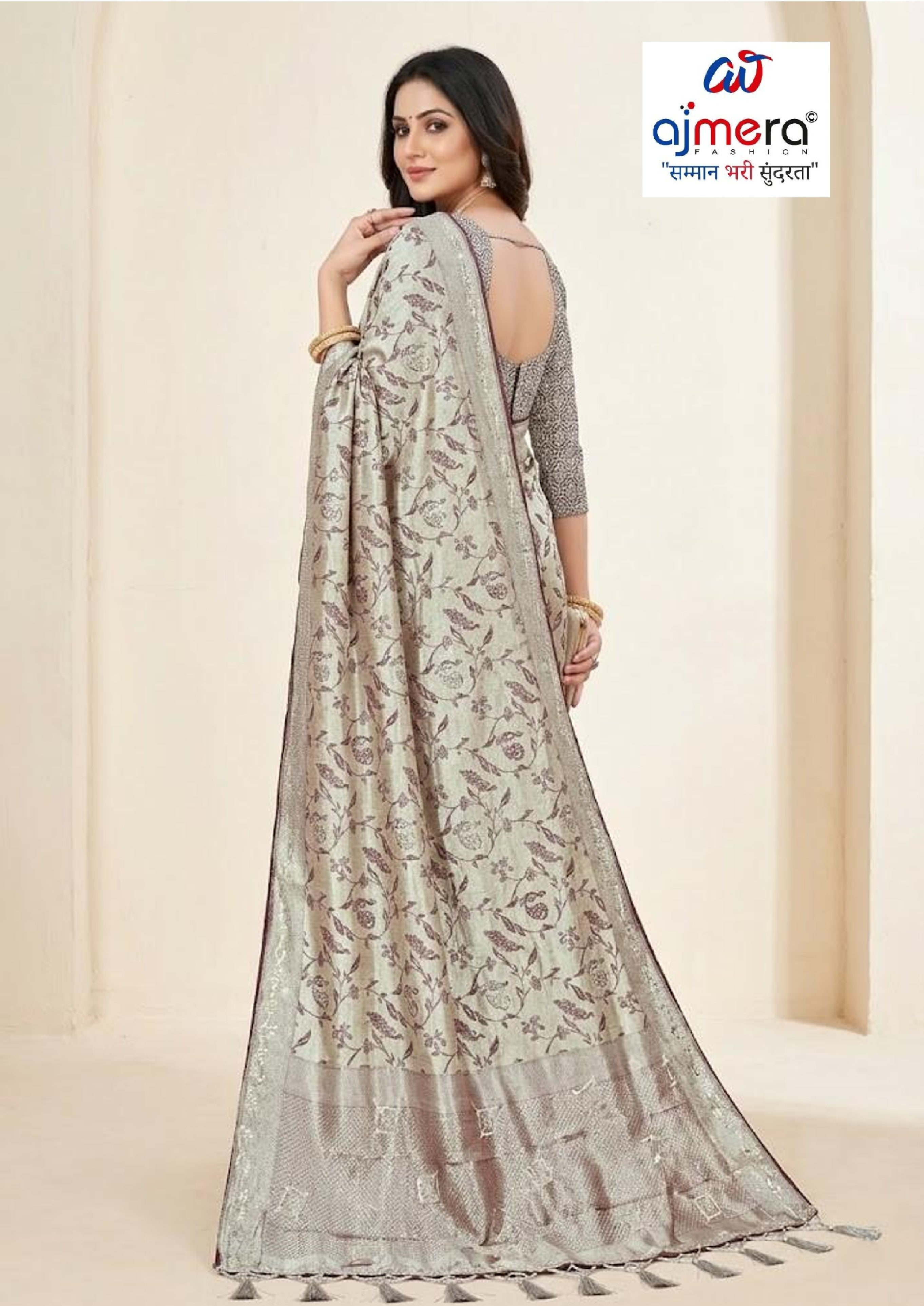 Graceful Jacquard Silk Saree with Blouse Piece for Timeless Ethnic Fashion | PLP-NEW EARTH