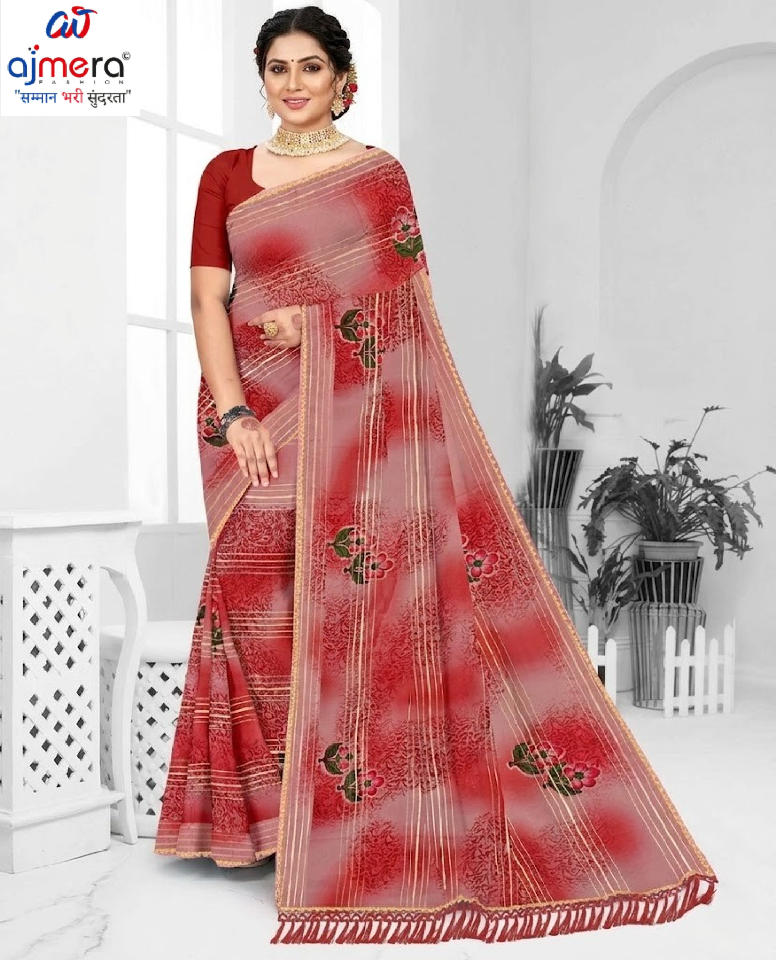 Graceful Printed Saree with Blouse Piece for Modern Ethnic Fashion  | GPT-BIJLI-3