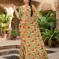 Trendy Printed Saree without Blouse for Women’s Ethnic Wardrobe | GLC-WOMEN OF INDIA