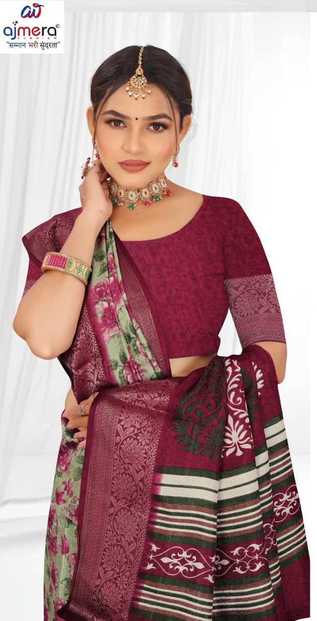 Graceful Printed Saree with Blouse Piece for Modern Ethnic Fashion  | RDD-VARSHINI VOL-05