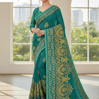 Weightless Print Loose Saree with Blouse for Premium Ethnic and Traditional Wear | MVN-OVERTIME