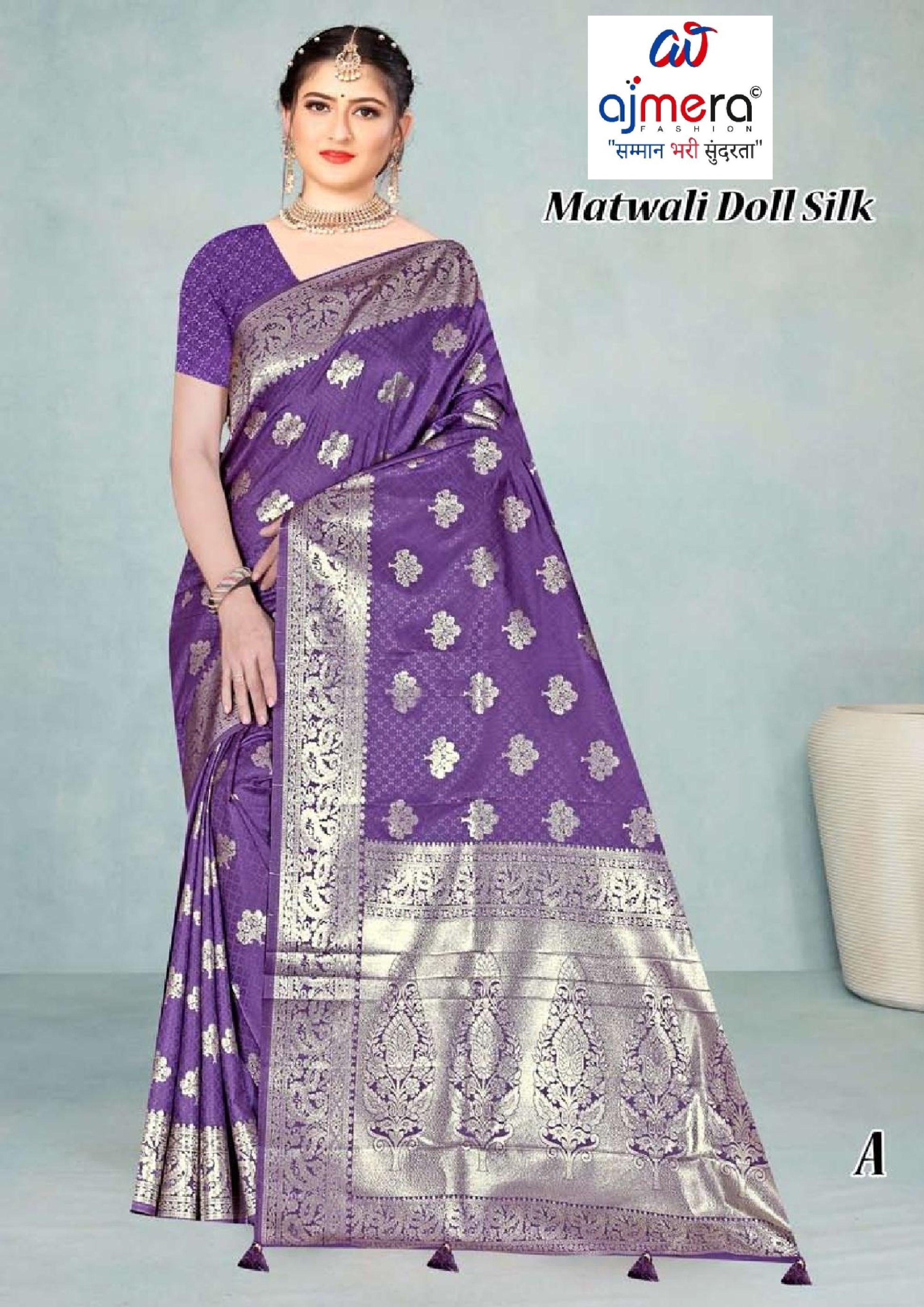 Premium Elegance Jacquard Silk Saree With Blouse Piece | TUL-MATWALI DOLL SILK