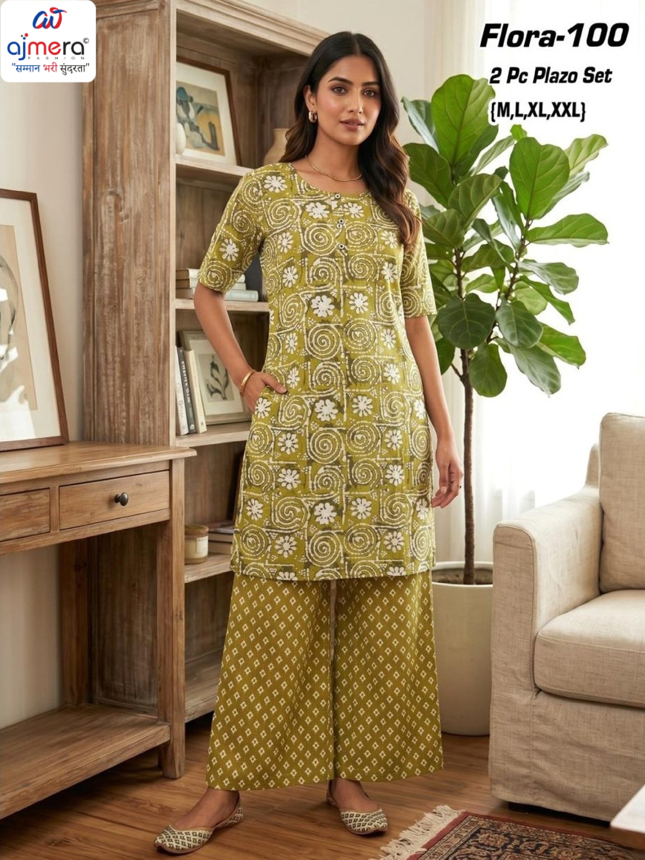 Designer Floral Style Kurti Set for Women | AAC-FLORA