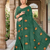 Dyed Matching Saree Wholesaler with Blouse Piece for Premium Ethnic and Traditional Wear | VKM-SUJATA