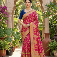 Designer Printed Saree with Blouse Piece for Special Occasions | VDT-TESLA BRASSO-01