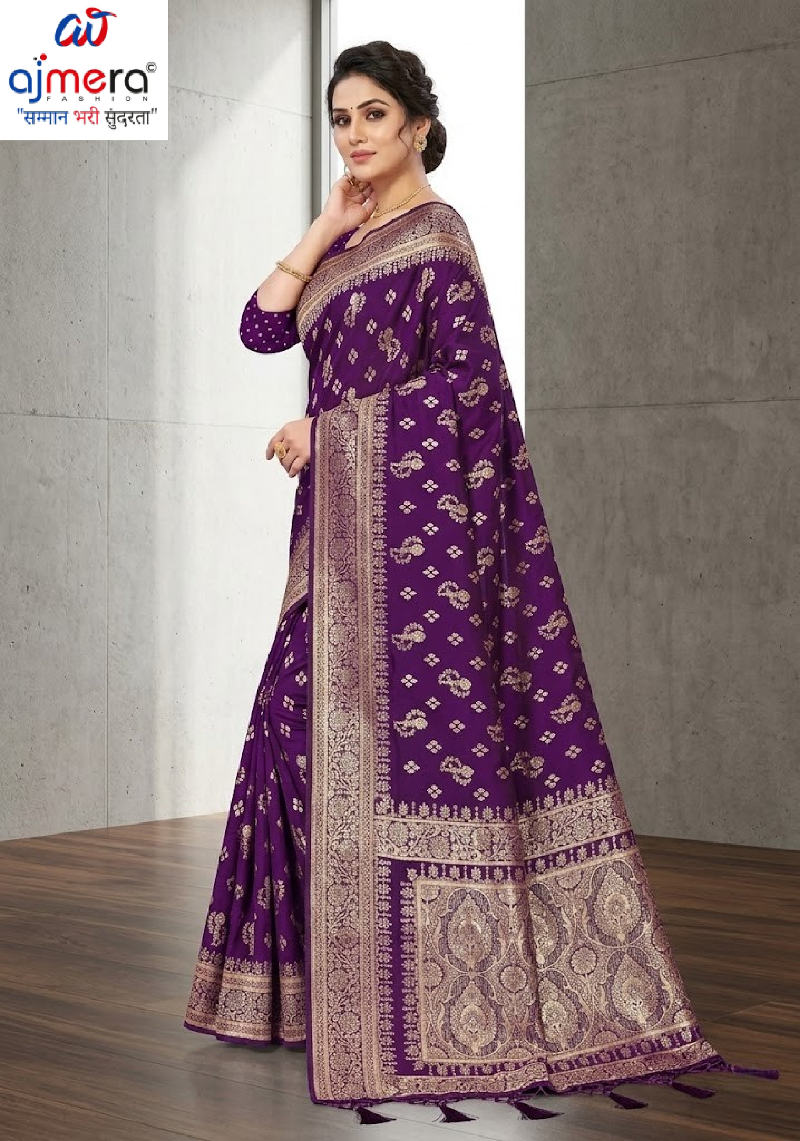 Graceful Jacquard Silk Saree with Blouse Piece for Timeless Ethnic Fashion | TUL-HANSJODA SILK VOL-45