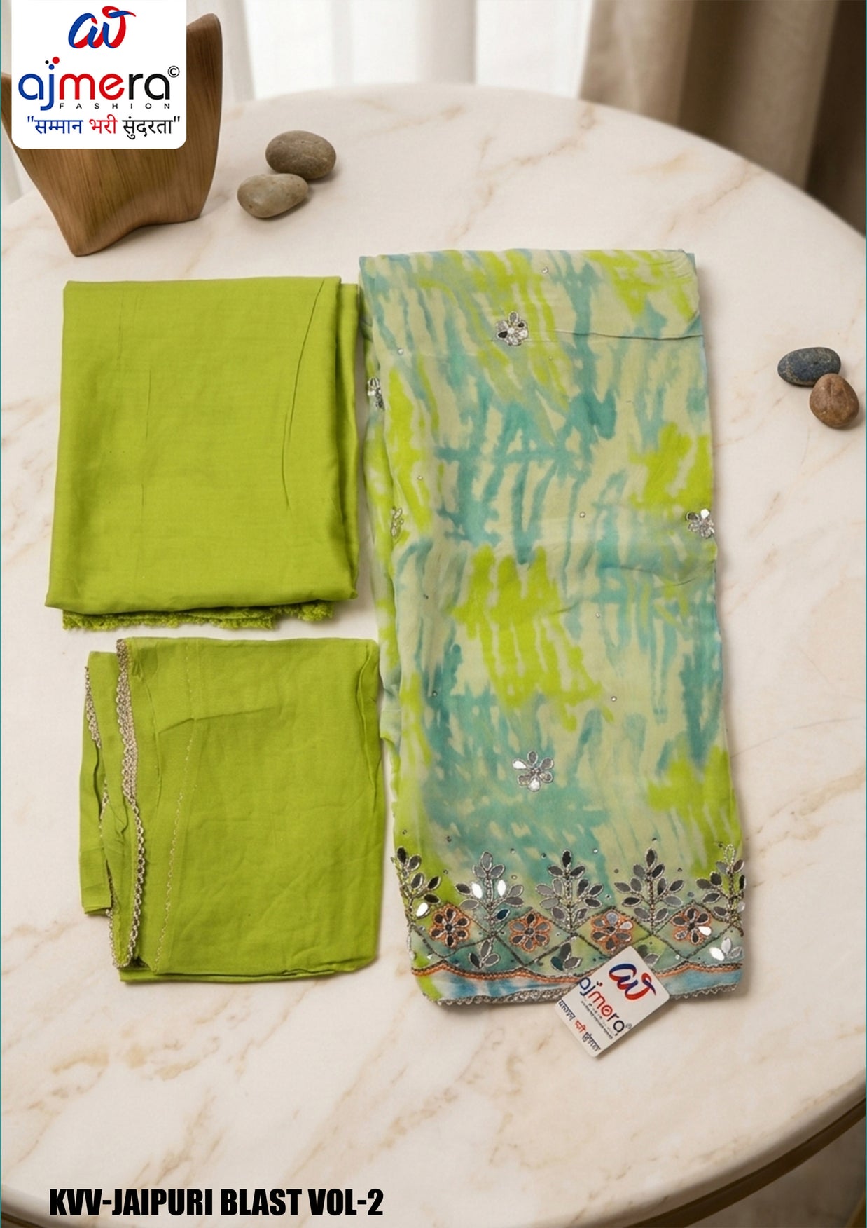 Exclusive Organza Unstitched Suit Set | KVV-JAIPURI BLAST VOL-2