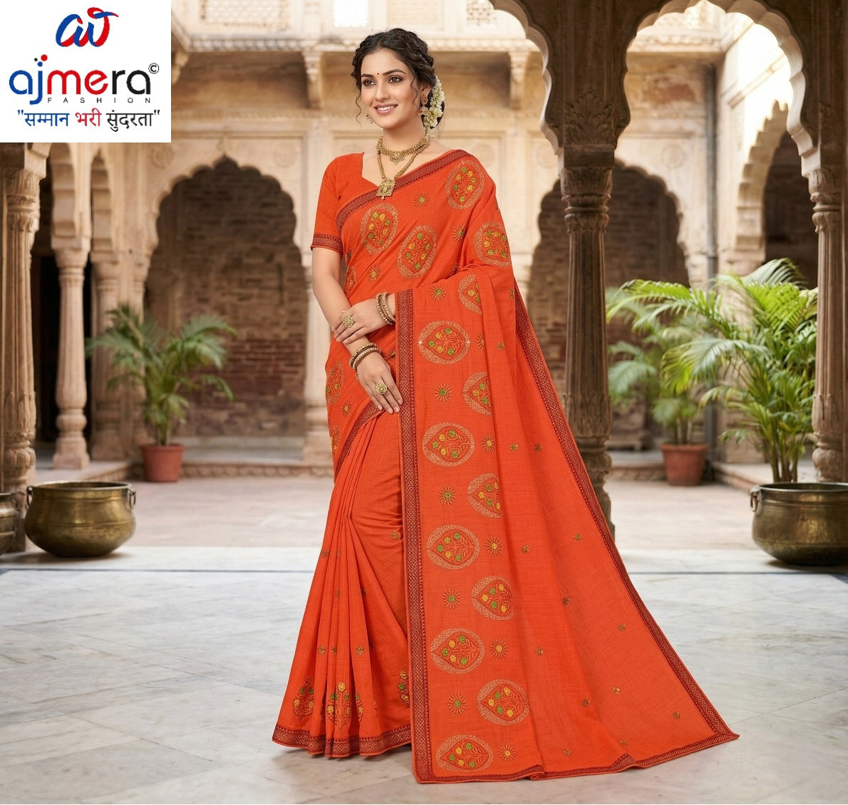 Cotton Saree with Without Blouse for Premium Ethnic and Traditional Wear | PJA-LAILA MAJNU