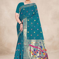 Stylish Jacquard Silk Saree with Blouse Piece for Festive Collection | TUL-SAFARI COTTON VOL-03