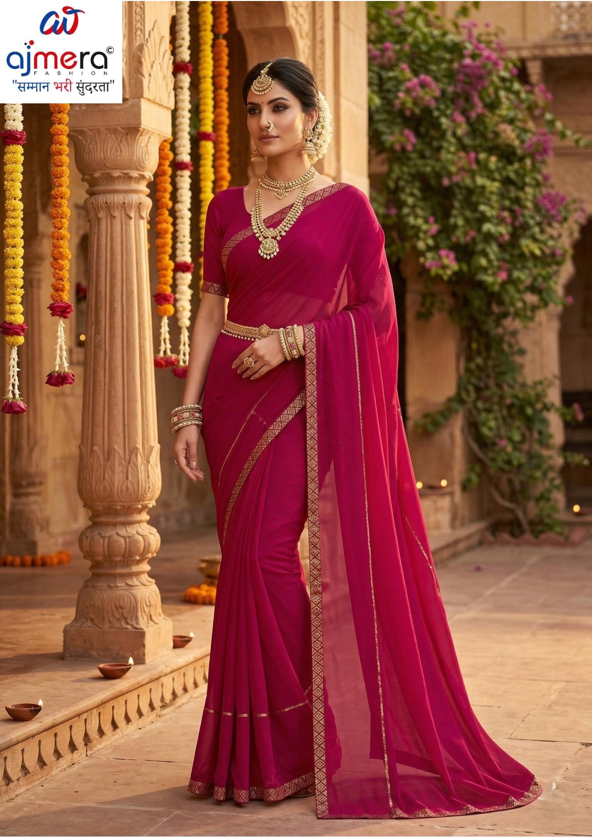 Factory Rate Dyed Matching Saree with Blouse Piece for Premium Ethnic and Traditional Wear | RAL-SHATAK