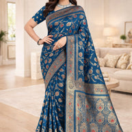 Refined Craft Jacquard Silk Saree With Blouse Piece | TUL-CLEAR SILK VOL-09