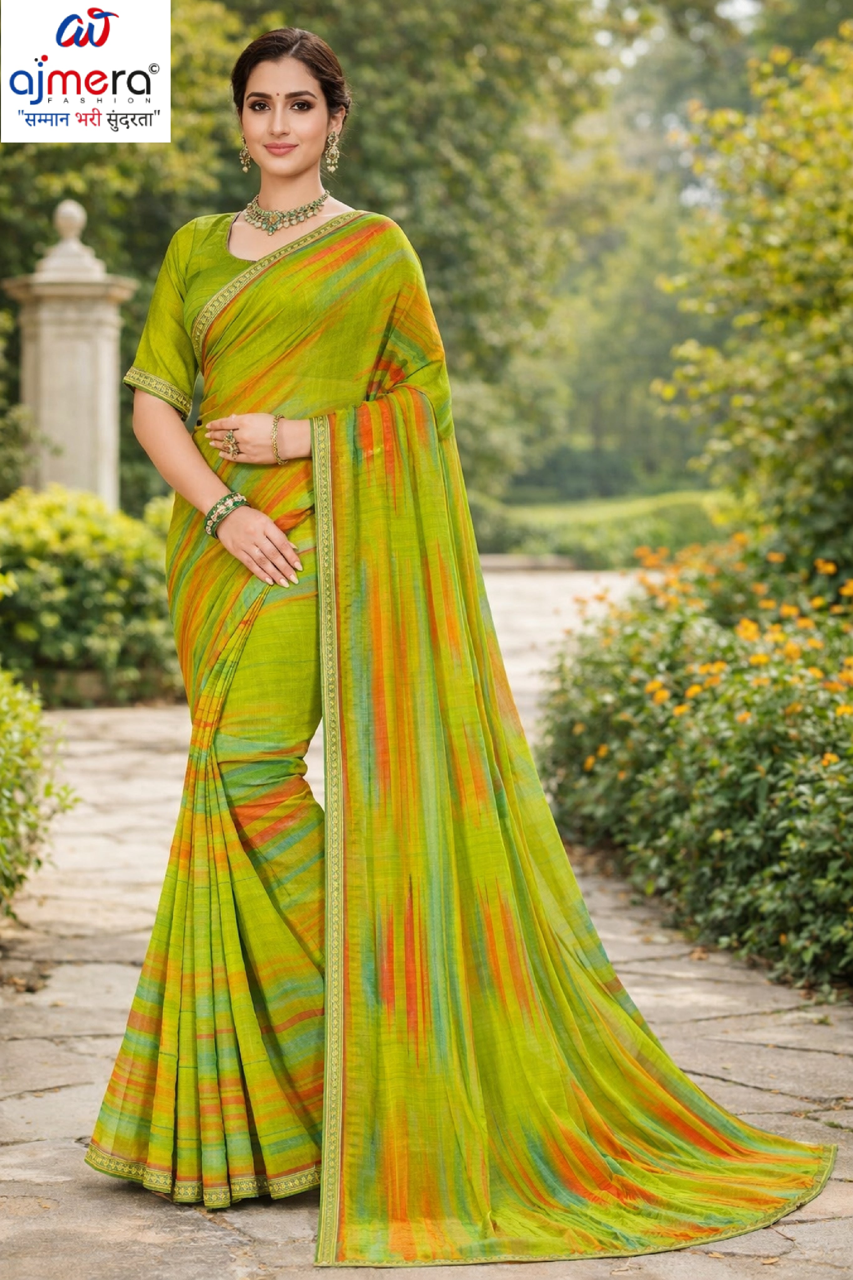 Exclusive Printed Saree with Blouse Piece for Elegant Ethnic Look  | RDD-AANVI VOL-02