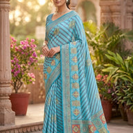 Designer Printed Saree with Blouse Piece for Special Occasions | SSR-FOCUS