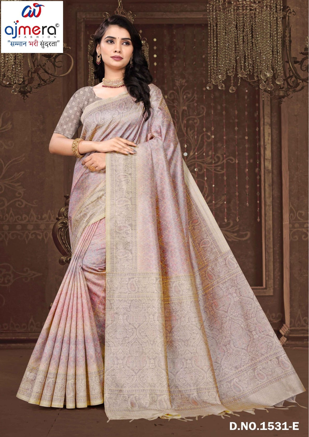 Premium Cotton Saree with Blouse Piece for Premium Ethnic and Traditional Wear | PUT-DILRUBA