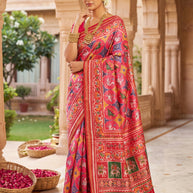 Palmera Saree Manufacturer and Palmera Saree Supplier | ALL-SWARN PATOLA-02
