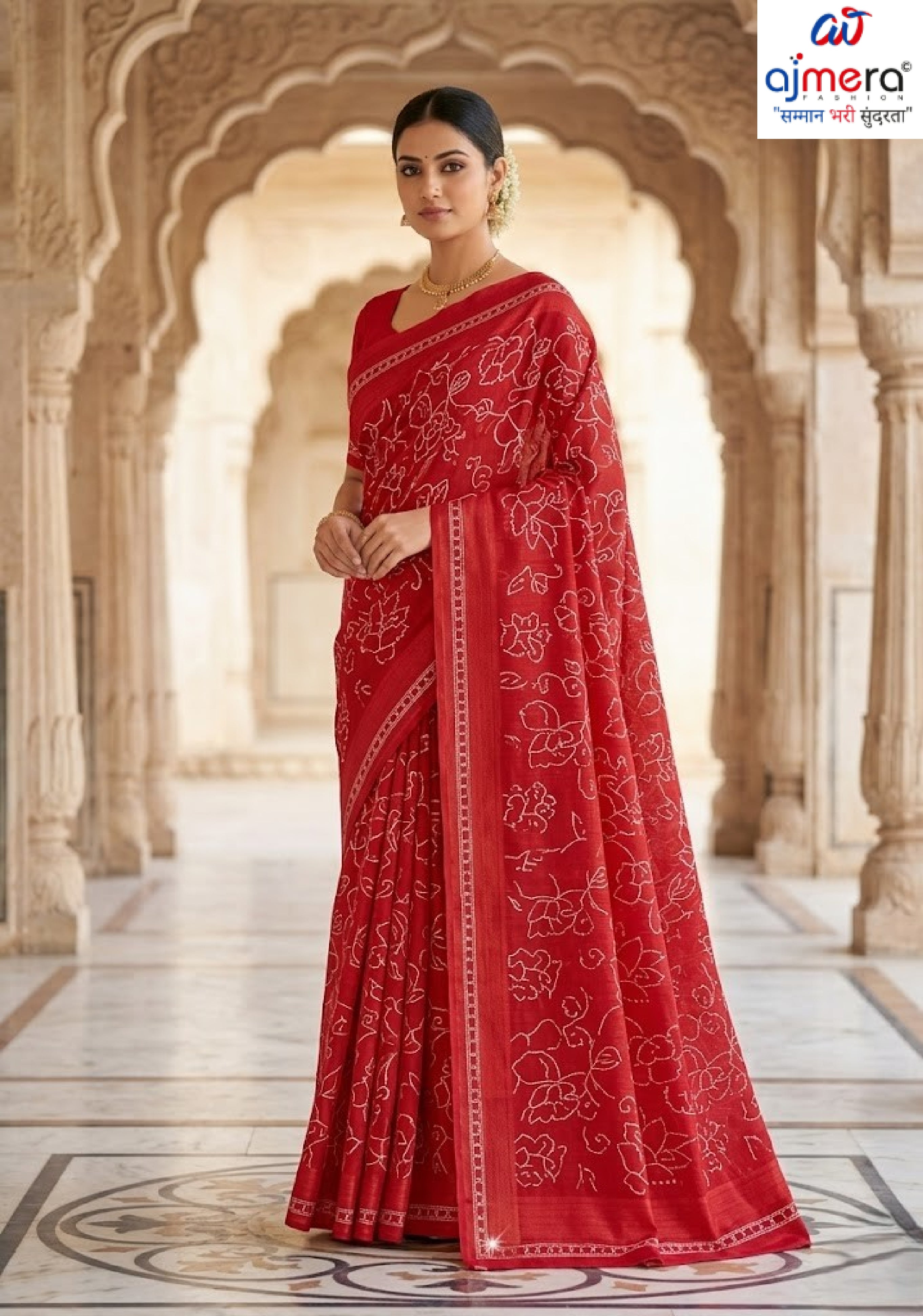 Graceful Printed Saree with Blouse Piece for Modern Ethnic Fashion | SSR-FESTIVAL