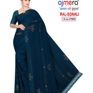 Dyed Matching Saree Supplier with Blouse Piece for Premium Ethnic and Traditional Wear | RAL-SONALI