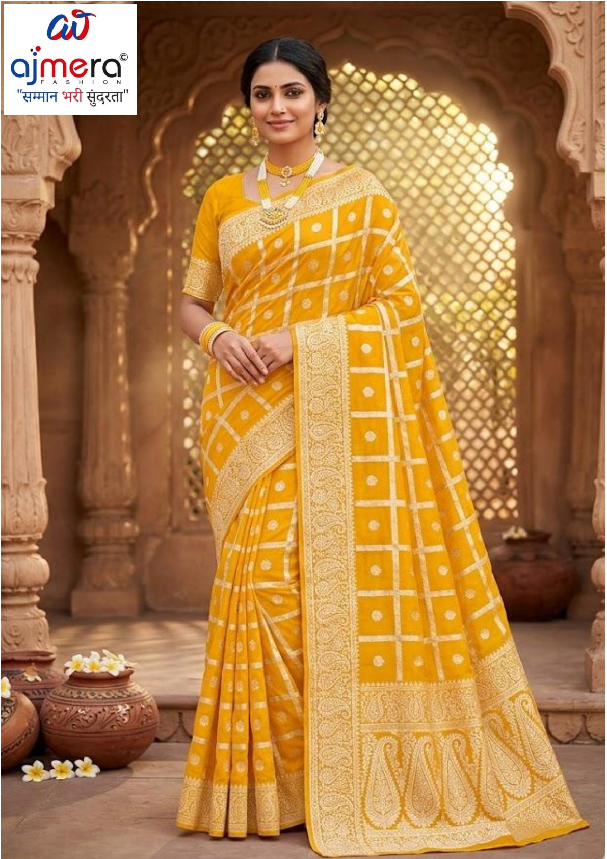 Handwork Heritage Saree with Blouse Piece for Premium Ethnic and Traditional Wear | ROOP-8449