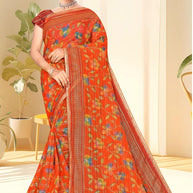 Stylish Printed Saree with Blouse Piece for Traditional Celebrations | SNR-COLGATE