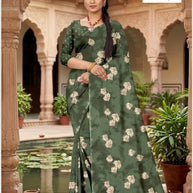 Trendy Printed Saree with Blouse Piece for Women’s Ethnic Wardrobe | GLC-PARVANA
