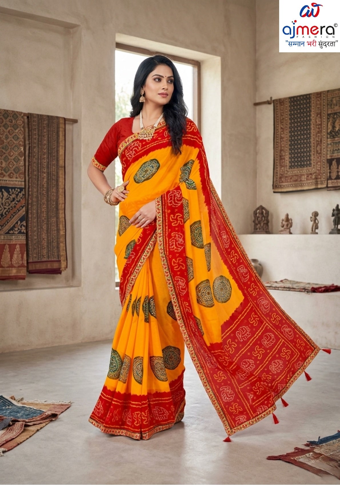 Beautiful Printed Saree with Blouse Piece for Cultural Celebrations | JS-LAVYA