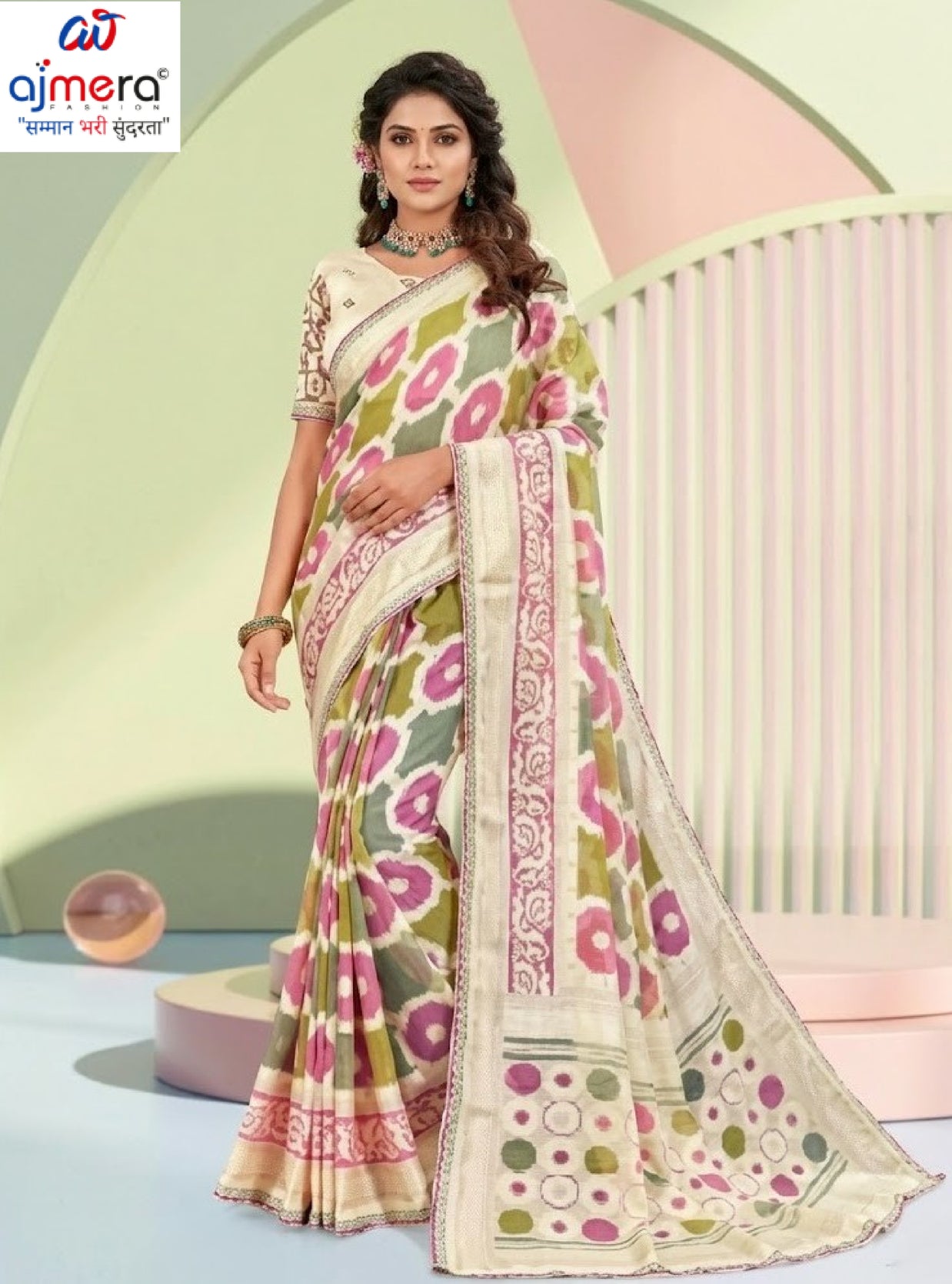 Beautiful Printed Saree with Blouse Piece for Cultural Celebrations #3 | RDD-RANGKALA VOL-05