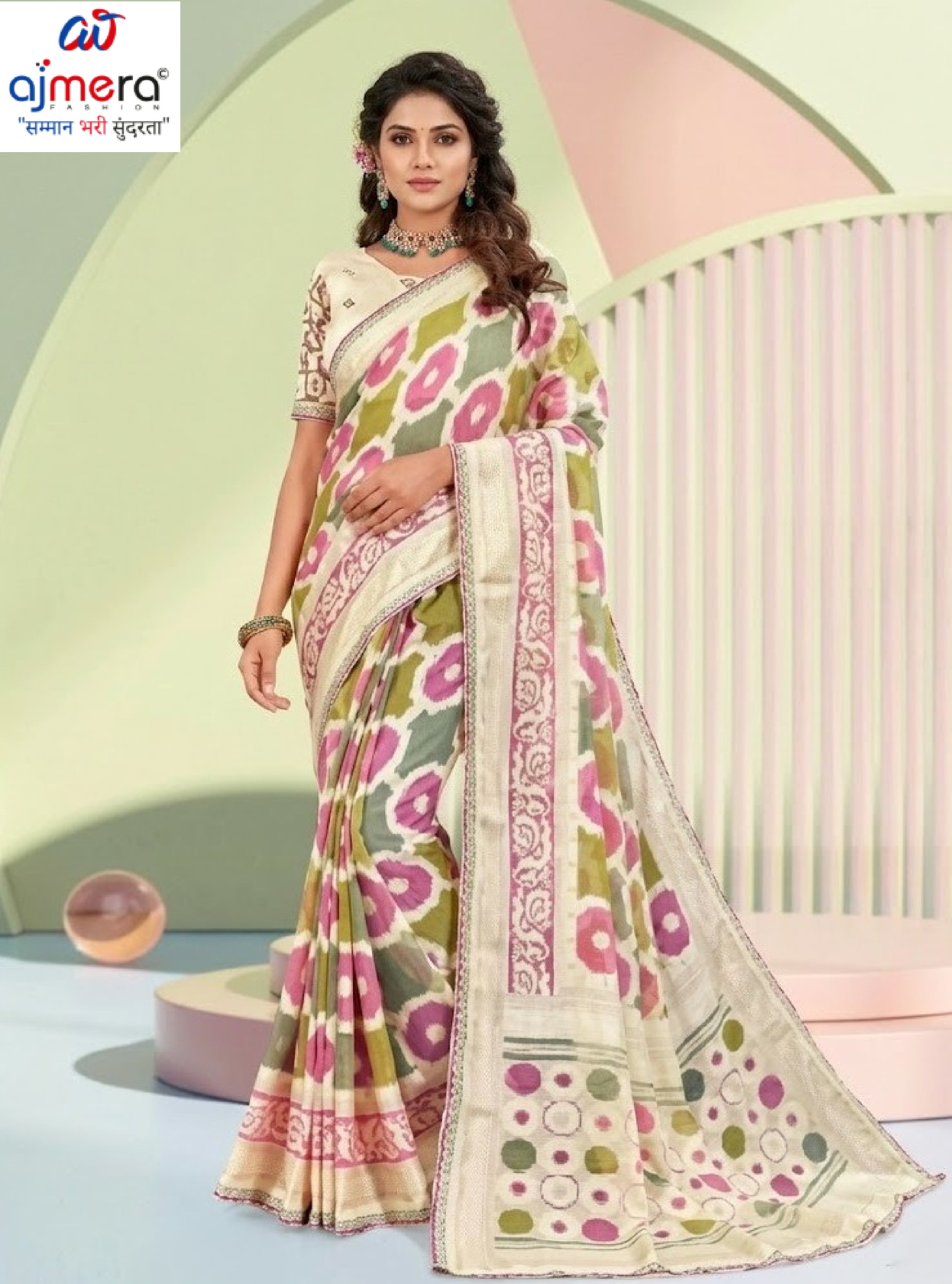 Beautiful Printed Saree with Blouse Piece for Cultural Celebrations #3 | RDD-RANGKALA VOL-05