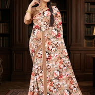 Contemporary Printed Saree with Blouse Piece for Premium Wear | GLC-VENUS