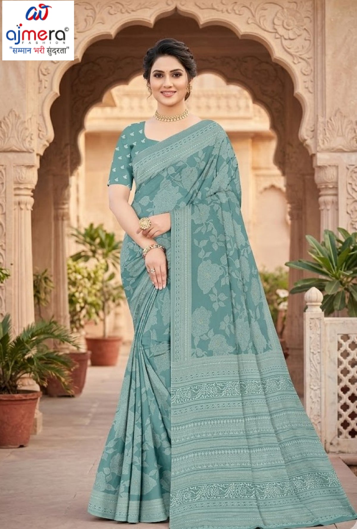 Graceful Printed Saree with Blouse Piece for Modern Ethnic Fashion | PUS-DREAM GIRL-237