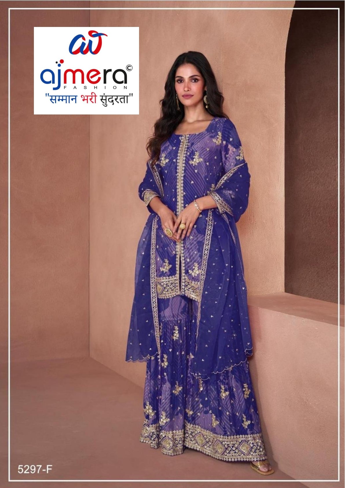 Elegant Chinon Ready-to-Wear Stitched Suit | FID-5297