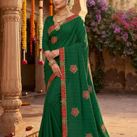 Lycra Dyed Matching Saree with Blouse Piece for Premium Ethnic and Traditional Wear | SRS-MASTI TIME