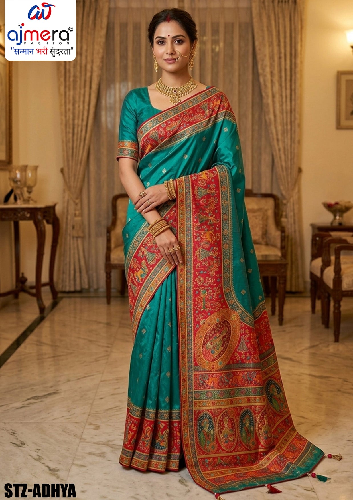 Fine Craft Jacquard Silk Saree With Blouse Piece | STZ-ADHYA
