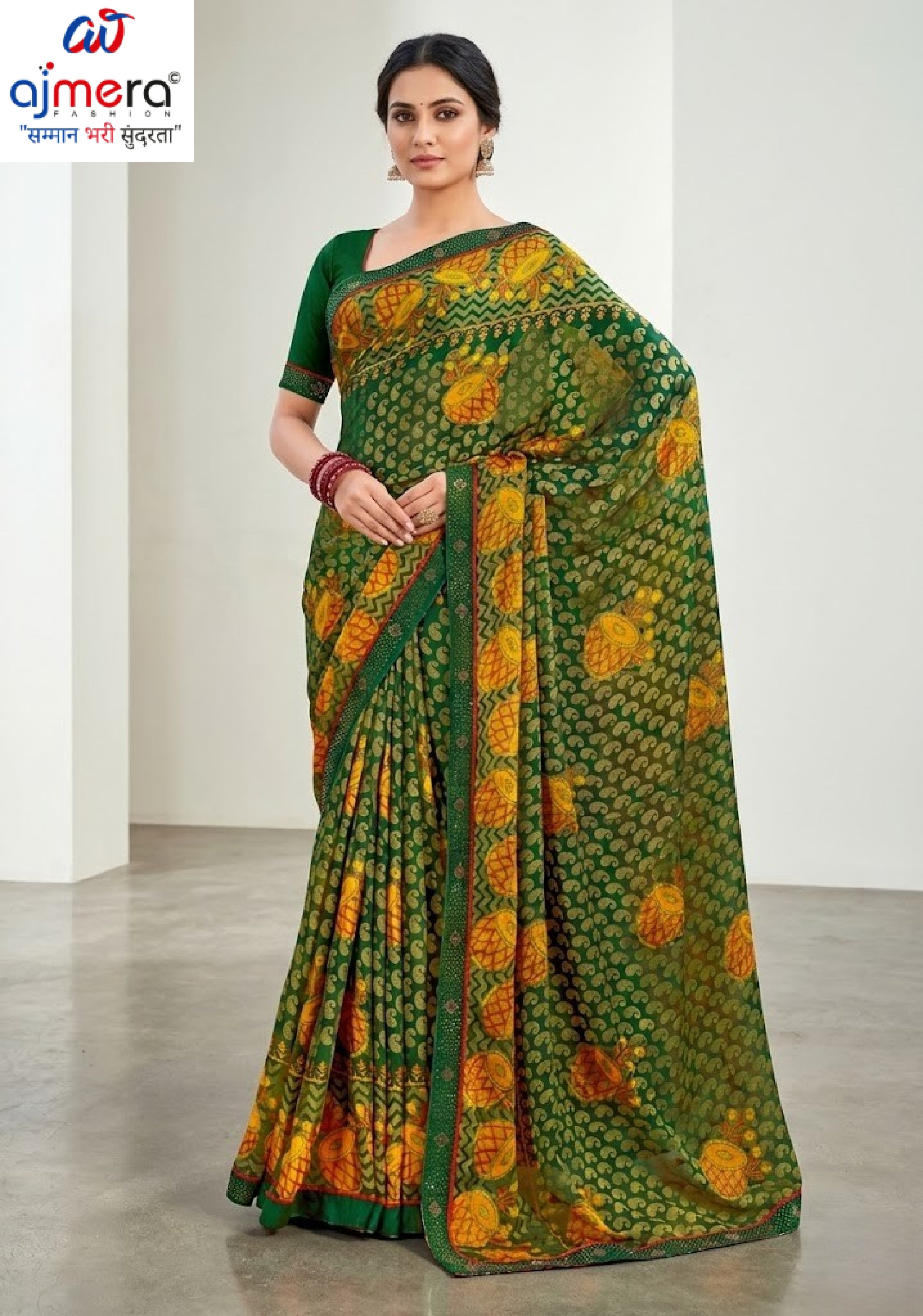 Trendy Printed Saree with Blouse Piece for Women’s Ethnic Wardrobe | PRM-BREZZA