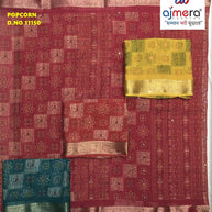 Contemporary Printed Saree with Blouse Piece for Premium Wear| WLN-POPCORN-11150