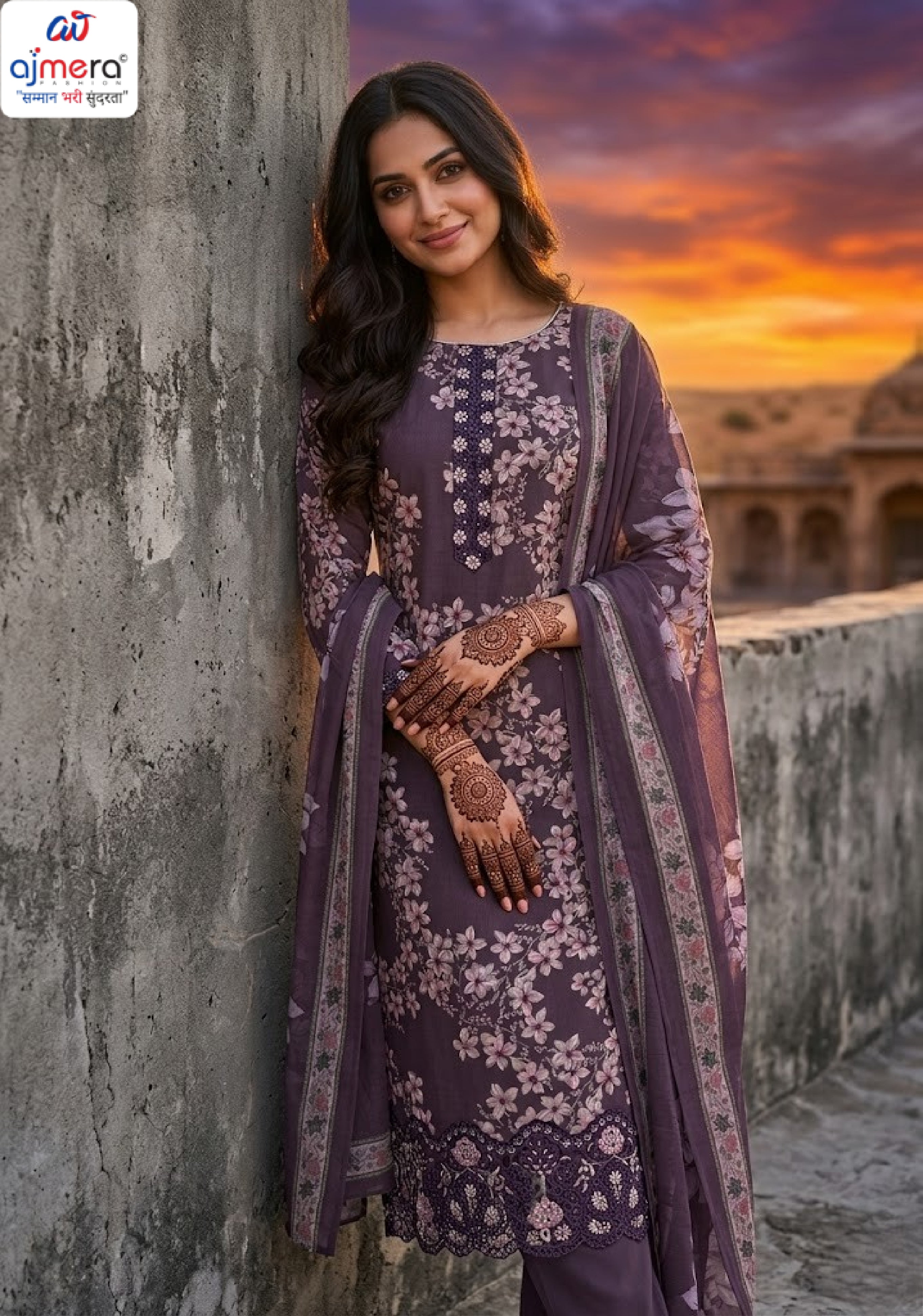 Elegant Unstitched Salwar Suit | VAS-AL HAYA