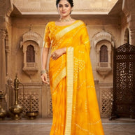 Exclusive Printed Saree with Blouse Piece for Elegant Ethnic Look  | RDD-HIMANI