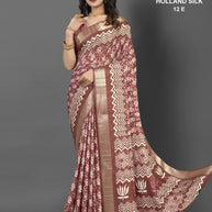 Holland Silk Handloom Silk Saree with Blouse for Premium Ethnic and Traditional Wear | ALL-HOLLAND SILK-12