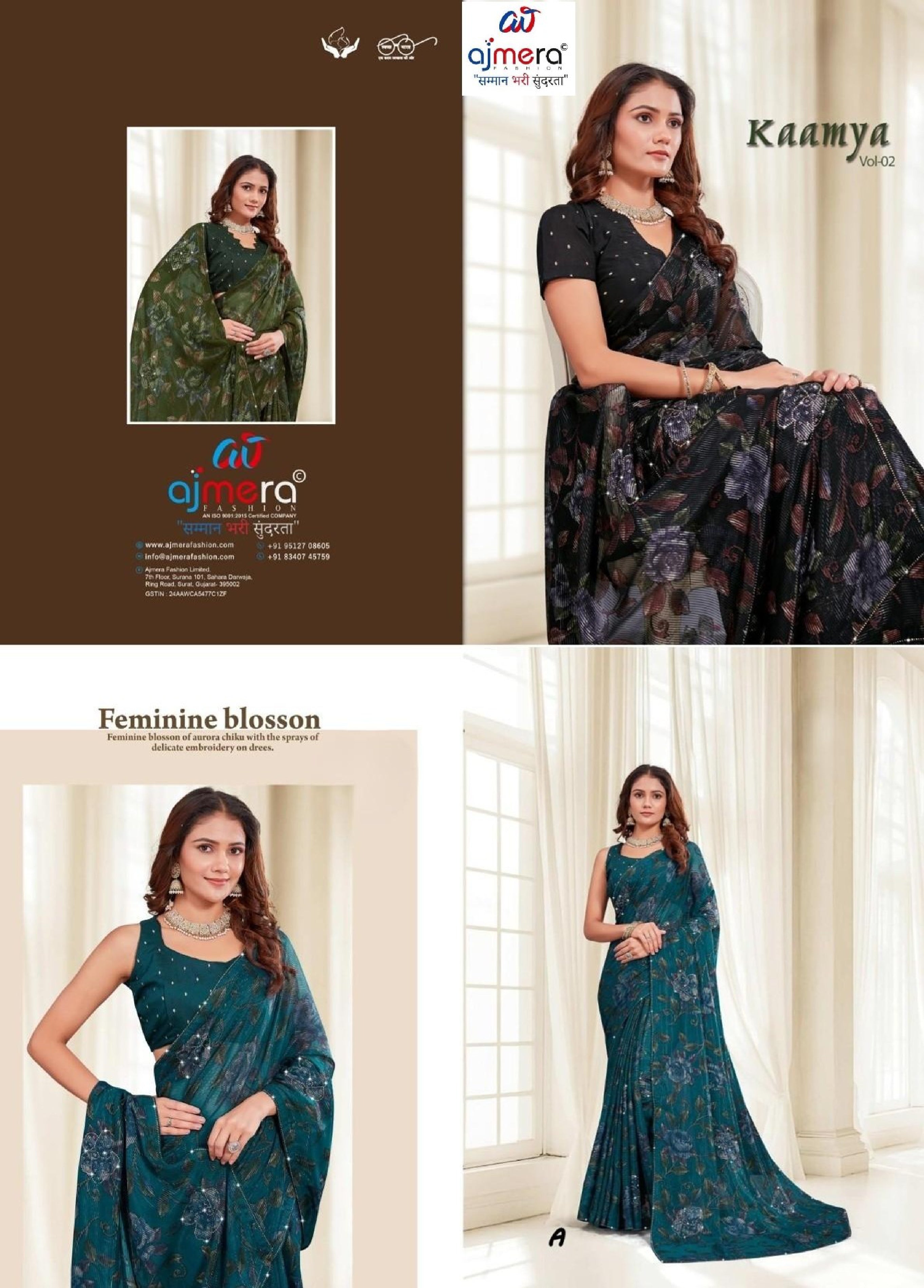 Premium Printed Saree with Matching Blouse Piece for Ethnic Elegance | RDD-KAAMYA VOL-02