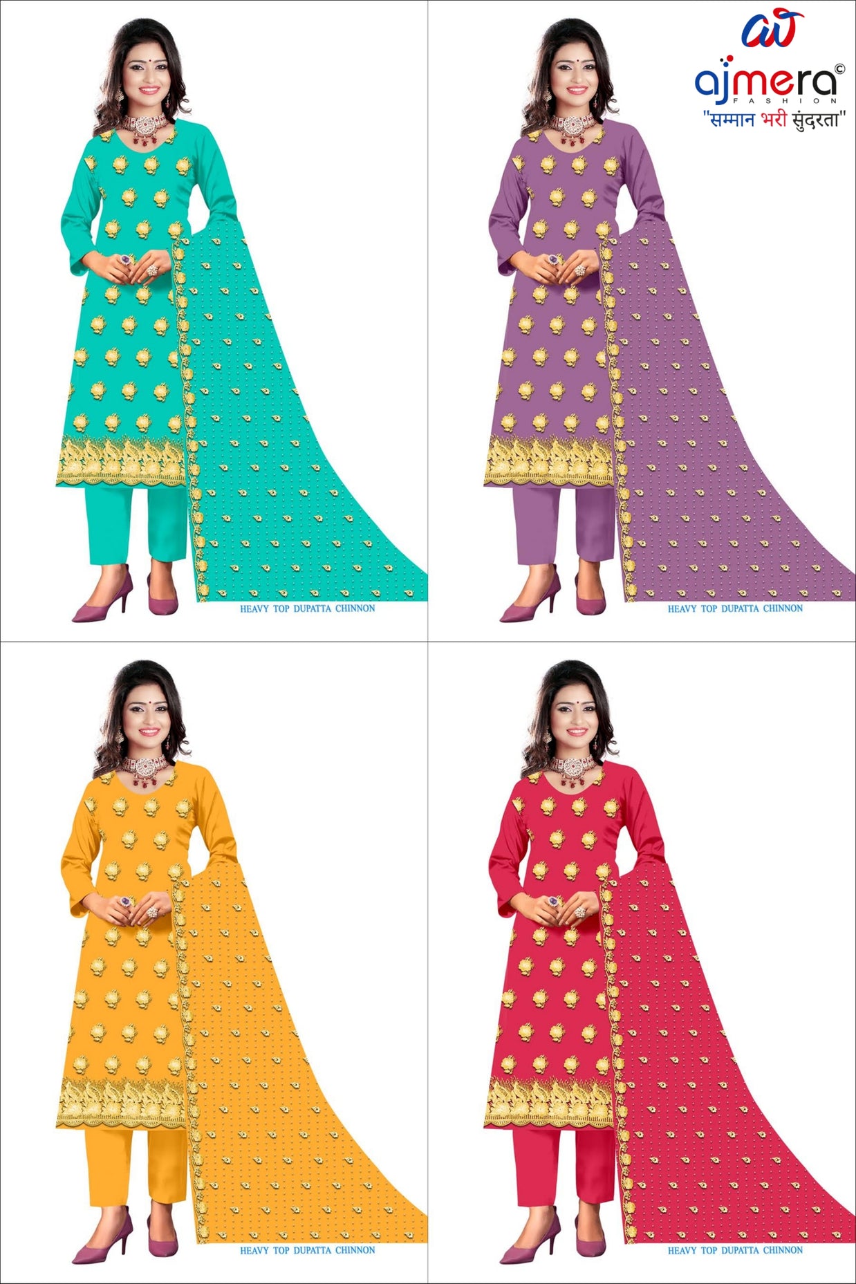 Premium Designer Unstitched Suit Set | RID-BURJ KHALIFA